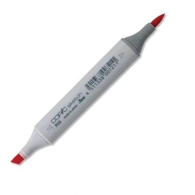 Abbildung von COPIC Sketch Marker Typ R 35, Coral, professioneller Pinselmarker, mit einer Super Brush Spitze und Medium Broad