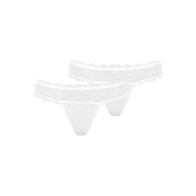 Abbildung von Lascana 2 PACK String, Damen, Größe: 44/46, Weiß