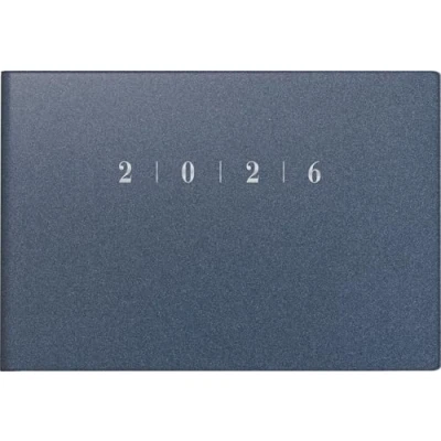 Abbildung von rido/idé 7017563306 Taschenkalender Mod. Septimus 2026 A6 quer, Kunststoff, blau