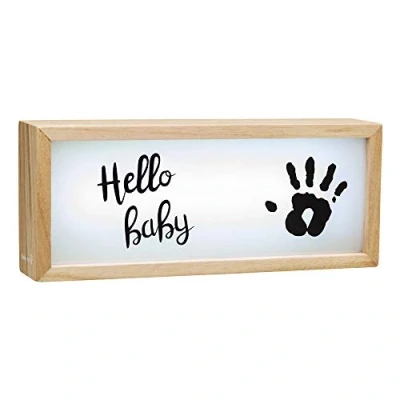 Abbildung von Baby Art 3601093400 Lightbox schöner Leuchtkasten aus Holz mit Abdrücken zum Selbermachen, mehrfarbig