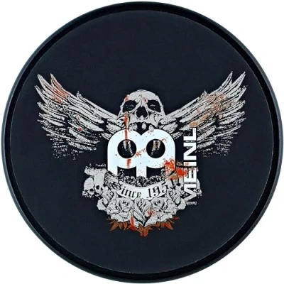 Abbildung von Meinl Cymbals Drum Jawbreaker Practice Pad 6 Zoll (15,24cm) Schlagzeug Trommel Übungspad Medium Rebound, Natürliches Spielgefühl Zubehör, Schwarz (MPP JB)