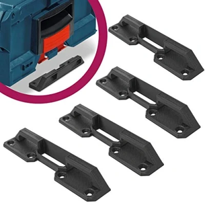 Abbildung von Mobilefox Werkzeugkoffer Halter Werkzeug Koffer Halterung Set 4 Stück für Bosch L Boxx Sortimo