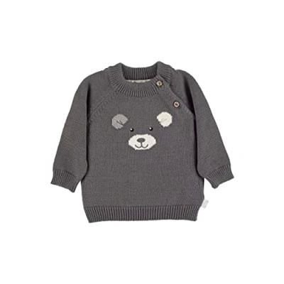 Abbildung von Sterntaler Strick ELIA Strickpullover für Kinder, Größe: 74, Eisengrau