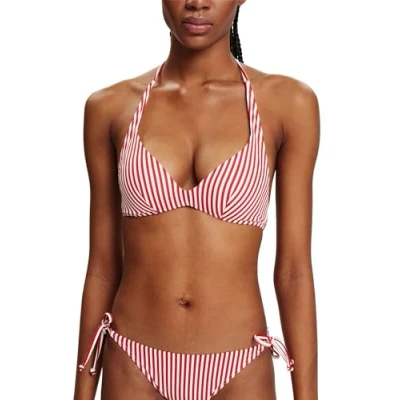 Abbildung von Esprit Wattiertes Neckholder Bikinitop, Damen, Größe: 36xC, Dark red