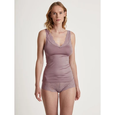 Abbildung von Calida Sensual Secrets OHNE ARM Unterhemd/shirt, Damen, Größe: 48/50, Elderberry