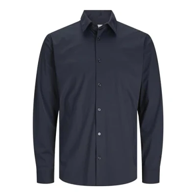 Abbildung von JACK &amp; Jones Premium Oberhemd SLIM FIT Hemd, Herren, Größe: Small, Black