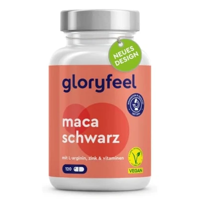 Abbildung von gloryfeel® Schwarzer Maca 20:1 Extrakt + L Arginin 120 St