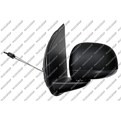 Abbildung von Außenspiegel Prasco FT1247004 mit Kabel links schwarz konvex FIAT: Panda III Schrägheck