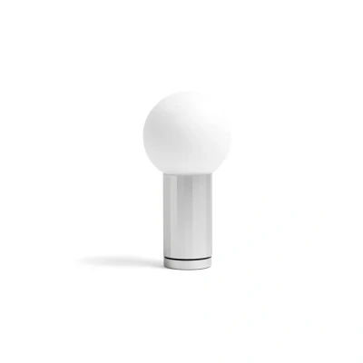 Abbildung von HAY Turn on LED Tischlampe mit Dimmer, Fuß alu