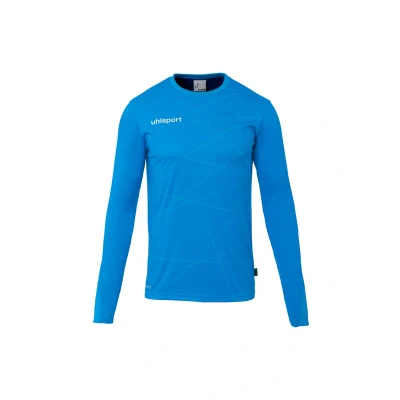 Abbildung von uhlsport Herren Prediction Torwart T Shirt, Fluo Blau, 152 EU