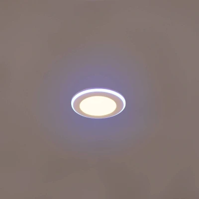 Abbildung von Trio Leuchten LED Einbauleuchte Argus 653610131, Kunststoff Weiß matt, inkl. 4 Watt RBG mit Farbwechsel, Fernbedienung, Dimmbar