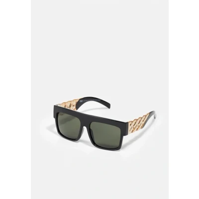 Abbildung von Urban Classics Zakynthos WITH Chain Sonnenbrille black/goldcoloured, Herren, Größe: One Size, Black/gold coloured