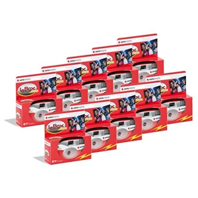 Abbildung von Agfa AG601020 10 AgfaPhoto LeBox Flash 400 Einwegkamera mit Blitz (10 er Pack)
