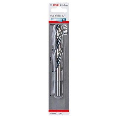 Abbildung von Bosch Professional 1x HSS Spiralbohrer PointTeQ (für Metall, reduzierter Schaft, 11,5 x 94 142 mm, Zubehör Bohrschrauber)