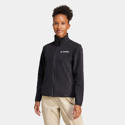 Abbildung von Adidas Terrex Multi Essentials FULL ZIP Fleecejacke, Damen, Größe: XXL, Black