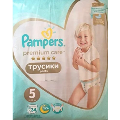 Abbildung von NEU 34 PAMPERS PREMIUM CARE PANTS GR. 5, 12 17 KG