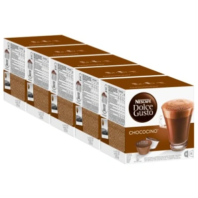 Abbildung von Nescafé Dolce Gusto Chococino Kakao, Schokolade, Kakaokapsel, 5er Pack, 5 x 16 Kapseln (40 Portionen)