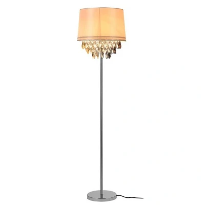 Abbildung von lux.pro Stehlampe, ohne Leuchtmittel, »Royality« 1xE27 mit weißem Schirm und bunten Kunstkristallen