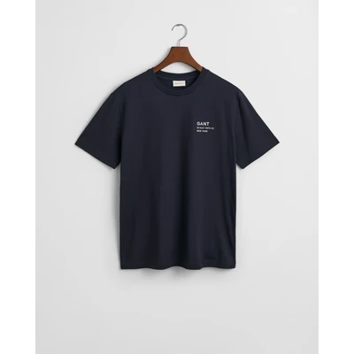 Abbildung von GANT Small Graphic Tshirt print, Herren, Größe: XL, Evening blue