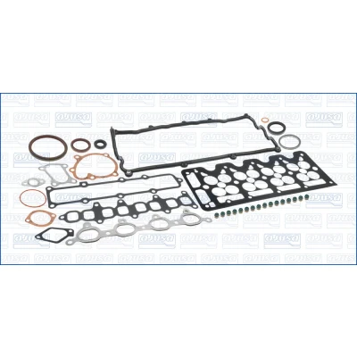 Abbildung von AJUSA 51019600 Dichtungsvollsatz, Motor ohne Zylinderkopfdichtung, mit Ventilschaftabdichtung OPEL: Astra G CC, Corsa C Schrägheck, Caravan