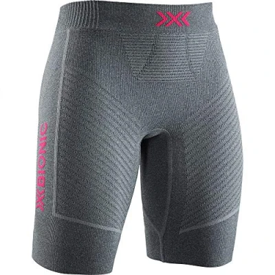 Abbildung von X Bionic Damen Invent Run Speed Shorts Women, Dolomite Grey Melange/Neon Flamingo, XS