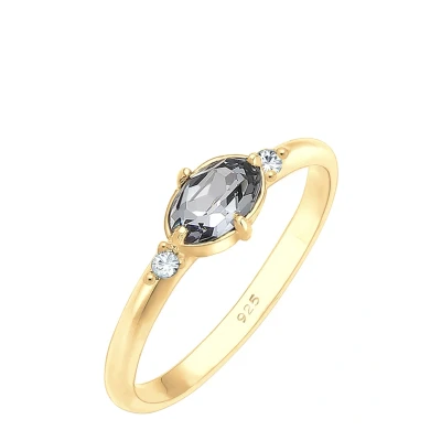 Abbildung von Elli Ring Damen Schlicht Elegant mit Kristalle in 925 Sterling Silber