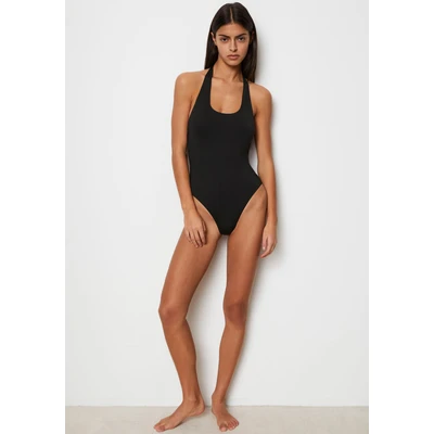 Abbildung von Marc O&#039;Polo Stockholm Essentials Badeanzug, Damen, Größe: Small, Schwarz