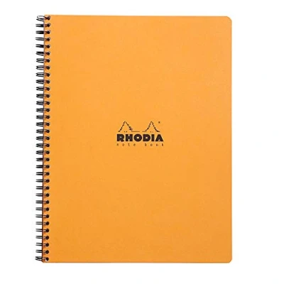Abbildung von Rhodia 19300C Notizbuch (mit Doppelspirale mikroperforiert, kariert, 4 fach Lochung, DIN A4, 22,5 x 29,7 cm, 80 g, Blatt) 1 Stück farbig sortiert