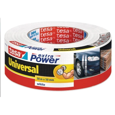 Abbildung von tesa Klebeband Extra Power UNIVERSAL wasserfestes Panzertape (Packung, 1 St) Gewebeband ideal zum Reparieren, Abdichten &amp; Befestigen weiß