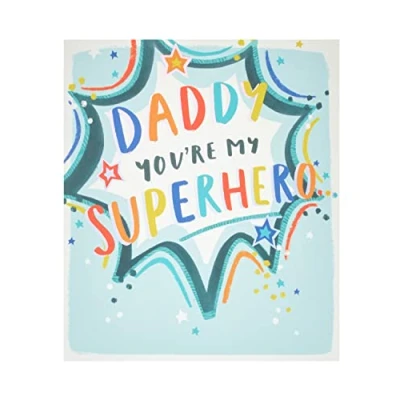 Abbildung von Vatertagskarte für Papa mit Umschlag, buntes Design, von UK Greetings