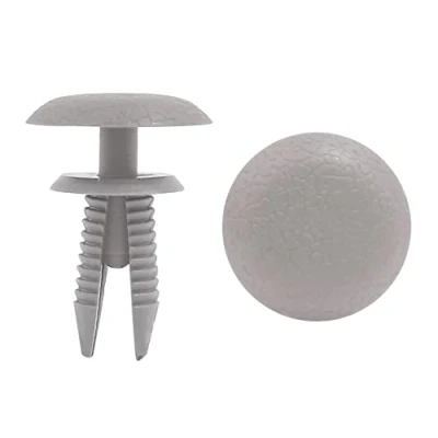 Abbildung von sourcing map Auto Befestigung Clips Halteklammern Stoßstangen 8mm Loch Türverkleidung Plastikklips Set Grau 50 Stück