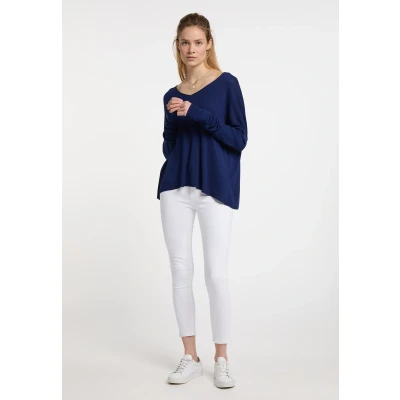 Abbildung von DREIMASTER maritim Damen Strickpullover L / Marine 100% Viskose