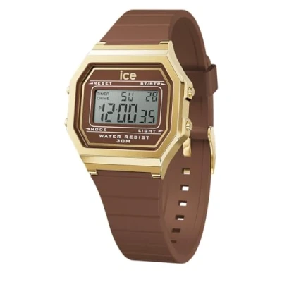 Abbildung von Ice Watch Digit Retro Digitaluhr, Damen, Größe: Small, Brown cappuccino s