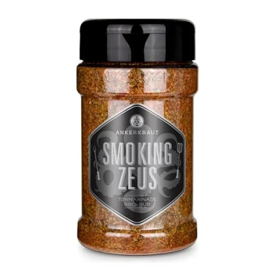 Abbildung von Ankerkraut Smoking Zeus, tørmarinade til bbq og tilberedning af gyros svinekød, med hvidløg, merian chili, 200g i strødåse