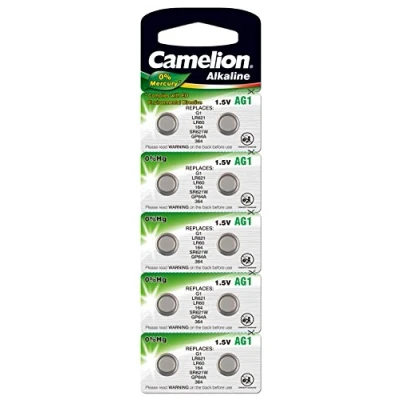 Abbildung von Alkaline Knopfzelle CAMELION AG1/LR60/LR621/364