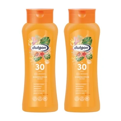 Abbildung von dulgon 2x Sonnencreme 30 wasserfest 250ml ohne Octocrylene Schutz vor UVA &amp; UVB Sonnenschutz vegan mikroplastikfrei Creme, Sonnen Schutz, LSF