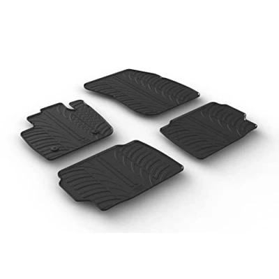Abbildung von Gledring 0551 Fußmattensatz Gummi vorne und hinten 4 schwarz 750mm 550mm FORD: Mondeo 5 Kombi, Schrägheck, Limousine
