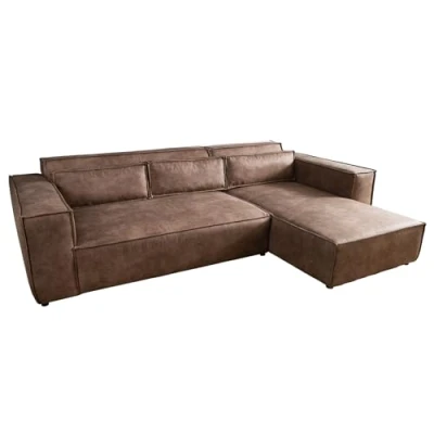 Abbildung von riess ambiente Ecksofa BOSSA NOVA 265cm antik taupe, Einzelartikel 1 Teile, Wohnzimmer · Microfaser L Form inkl. Kissen Modern Design