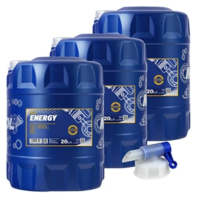 Abbildung von 60L MANNOL Energy 5W 30 API SL/CF Öl Motoröl MN7511 20 inkl. Auslaufhahn