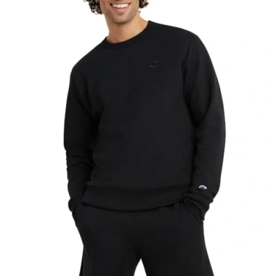 Abbildung von Champion Herren Powerblend Pullover Sweatshirt, Schwarz, S EU