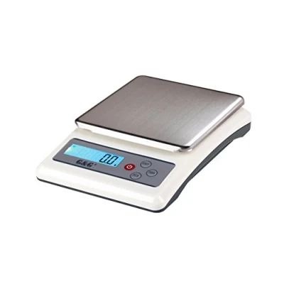 Abbildung von G&amp;G KF6K Küchenwaage, 6kg /0.1g, einstellbare Abschaltautomatik, Feinwaage Digitalwaage, mit Netzteil und Batterien