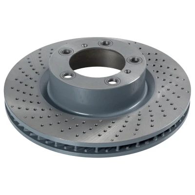Abbildung von FEBI BILSTEIN 108215 Bremsscheibe Vorderachse links 330 28 5 130 gelocht/innenbel. beschichtet hochgekohlt PORSCHE: 911 Coupe, Boxster, Cabrio