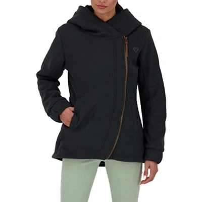Abbildung von ALIFE and Kickin CataleyaAK J Jacket Damen Winterjacke Kurz Warm &amp; Stylisch für Kalte Tage Perfekt Herbst Winter Bequeme Jacke den Alltag Moonless S