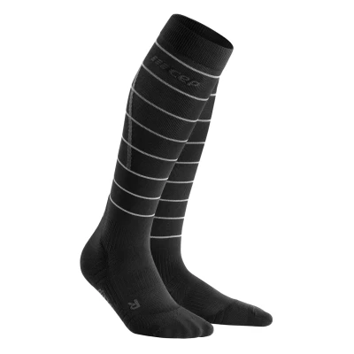 Abbildung von CEP Reflective Compression Kniestrümpfe, Damen, Größe: Small, Black