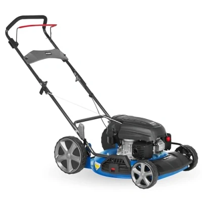 Abbildung von Hyundai Benzin Rasenmäher LM5103G M (Mulchmäher mit 51cm Schnittbreite, kraftvoller 2.9kW / 3.9PS Motor, Mulcher, Benzinmäher)