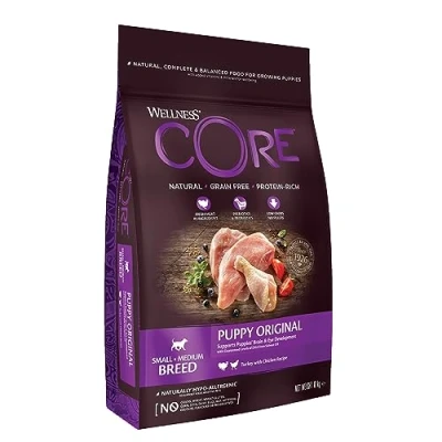 Abbildung von Wellness Core Grain Free Puppy Truthahn&amp;Huhn Hundefutter 10 kg...