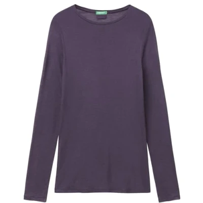 Abbildung von United Colors of Benetton Tshirt basic, Damen, Größe: Large, Violet