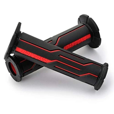 Abbildung von DAYTONA Motorrad Griffgummi Set &quot;GGD LINE&quot;, 7/8“ (22,2mm), 125mm, offenes Ende, rot