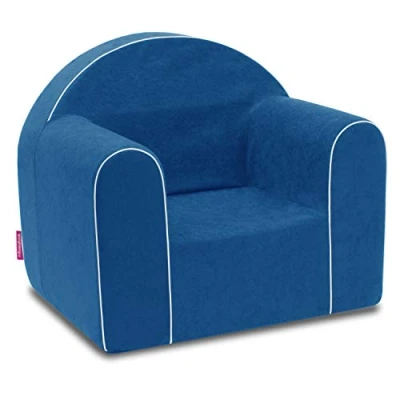 Abbildung von Mini Kindersessel Kinder Babysessel Baby Sessel Sofa Kinderstuhl Stuhl Schaumstoff Umweltfreundlich (Blau)
