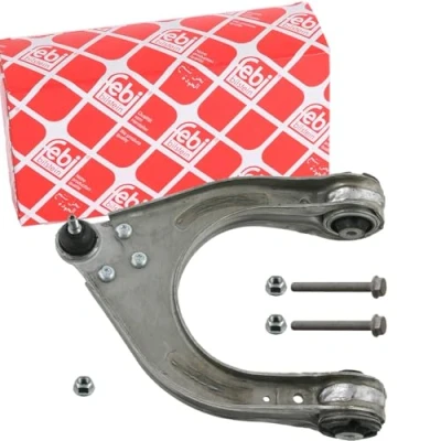 Abbildung von febi BILSTEIN 33210 Querlenker Plus mit Anbaumaterial Lager, Trag /Führungsgelenk Vorderachse links, oben Aluminium